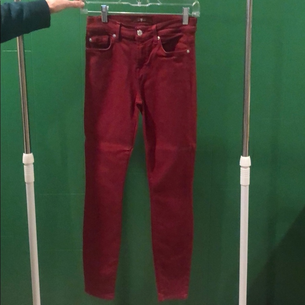 Dark red pants